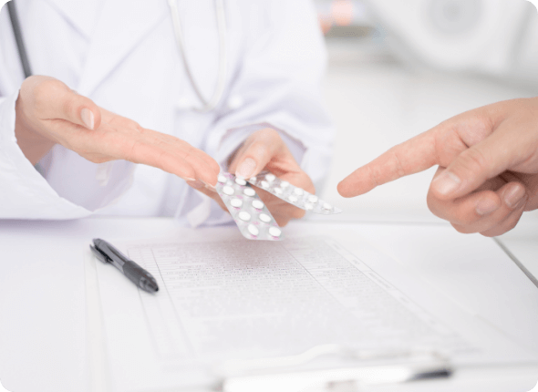 薬の服用管理の様子